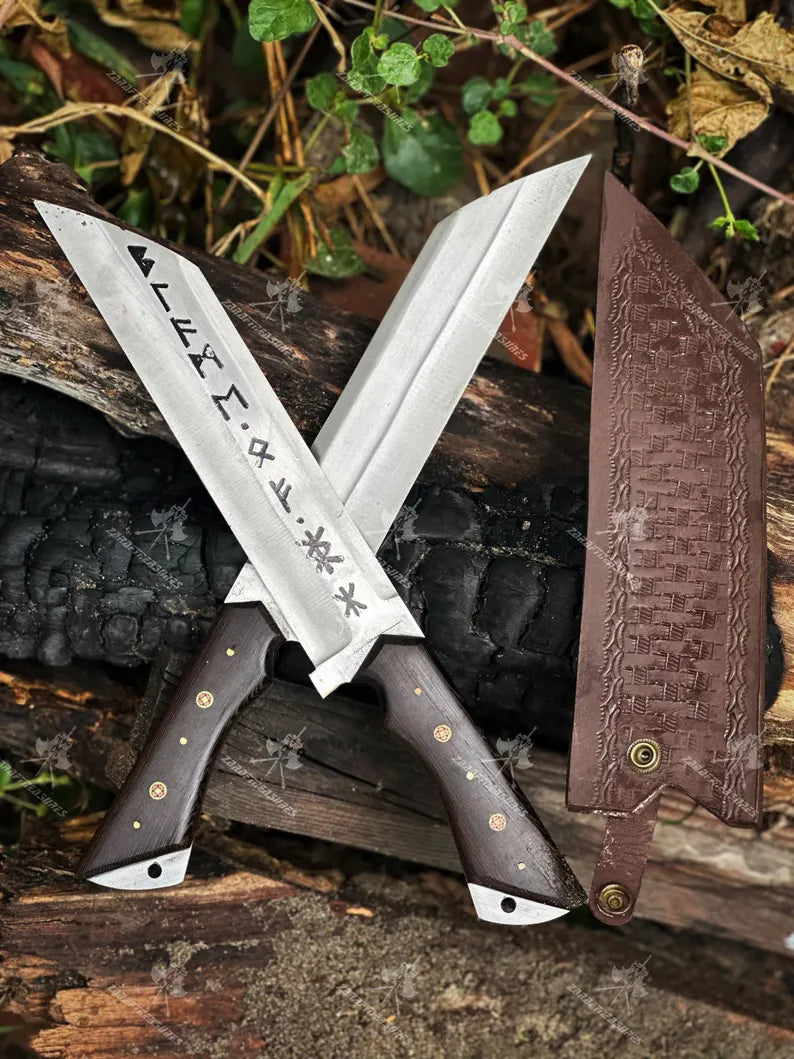 Viking Seax Knife full tang Sharp Hunting Knife for Camping